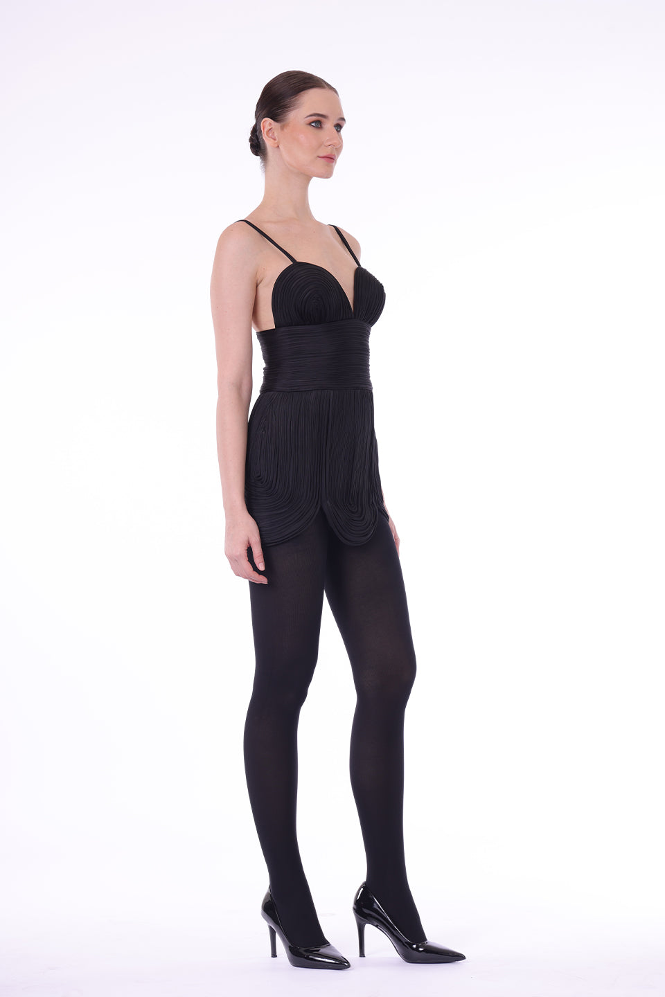 Black Stappy short dress
