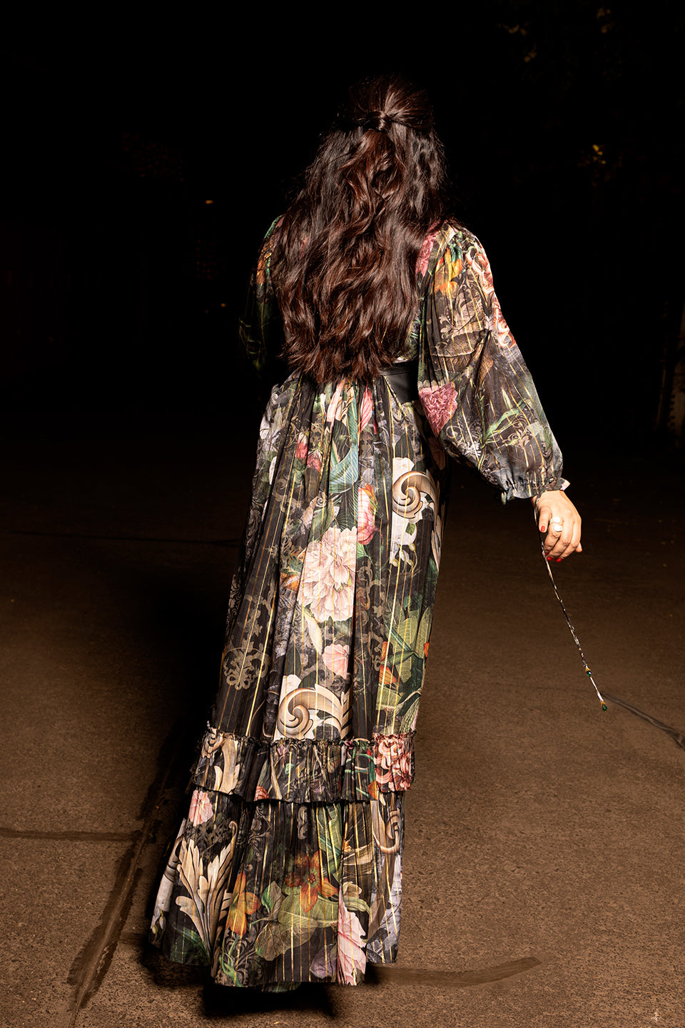 Richa Chadha in Balloon sleeves long dress