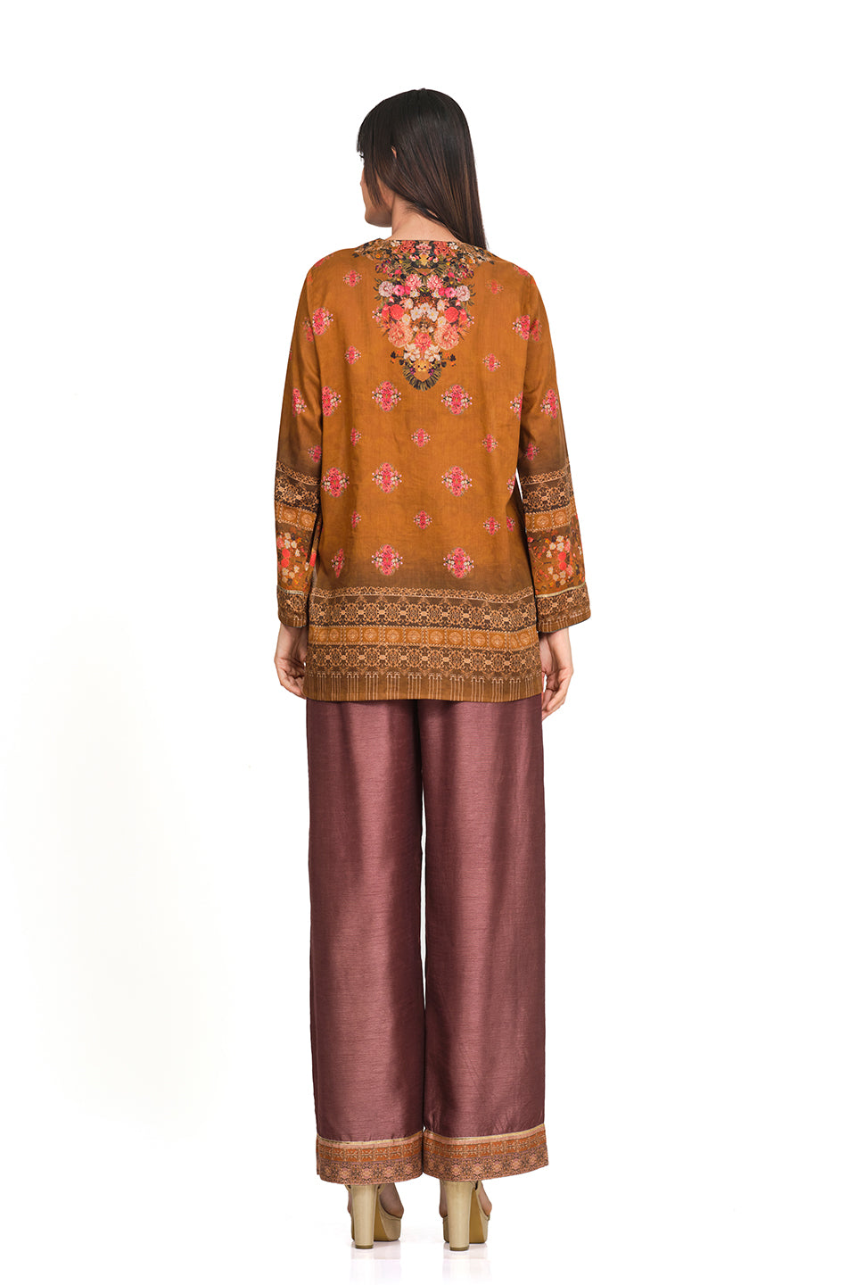 Printed cotton kaftan
