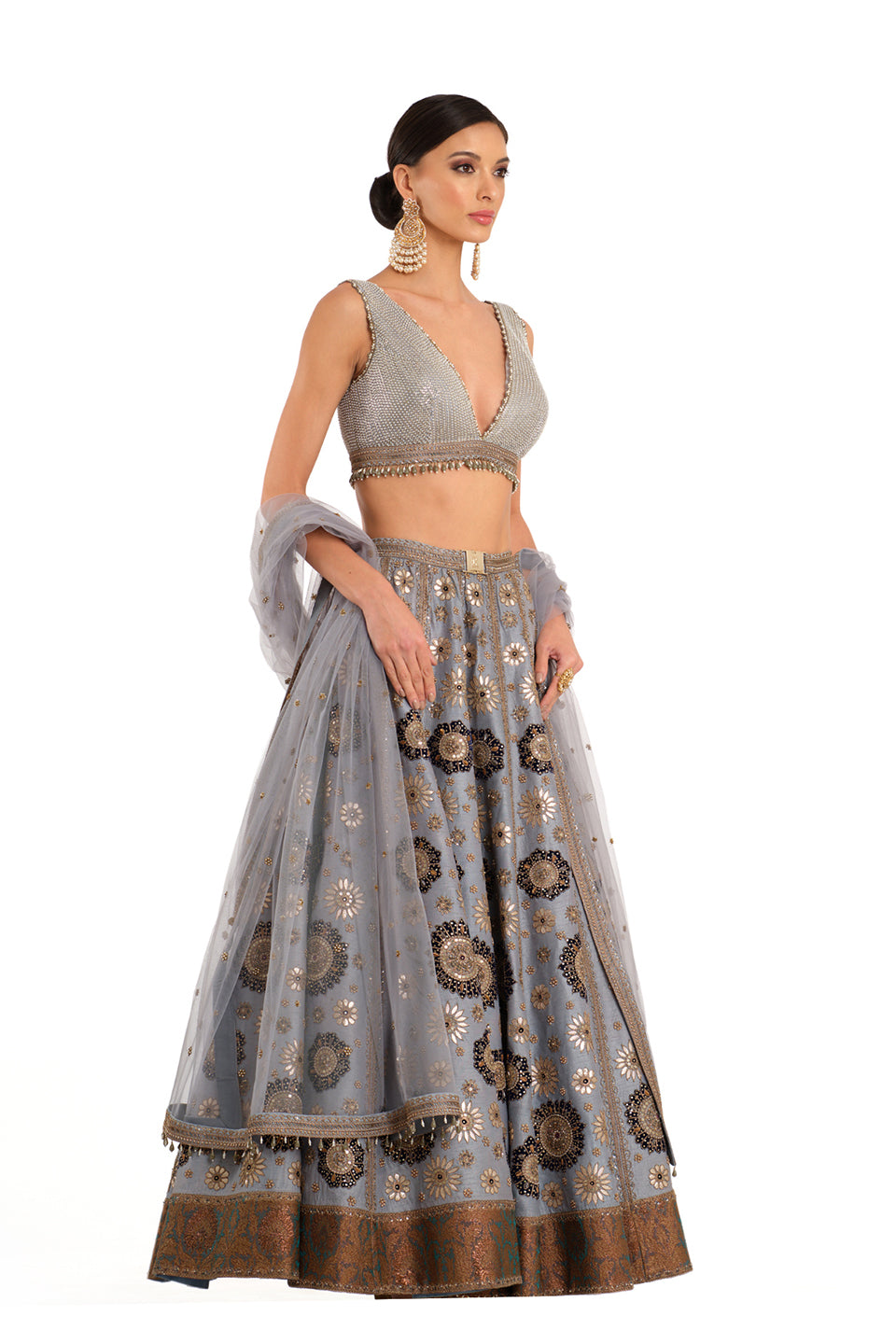 Heavy Embroidered Lehenga with Embroidered Blouse