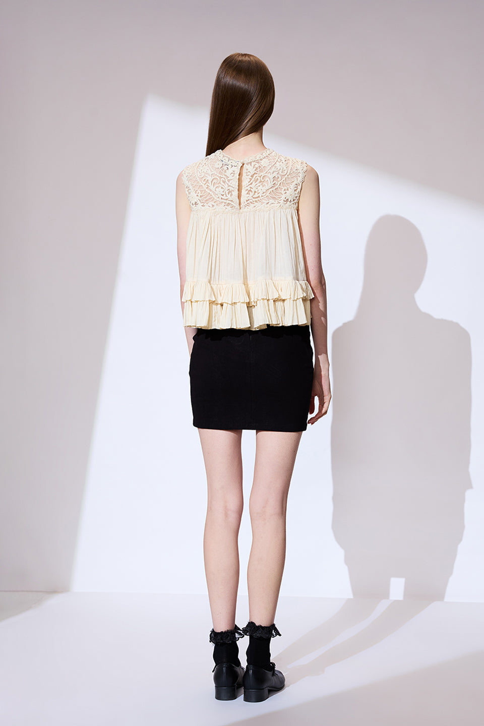 Ivory threadwork top