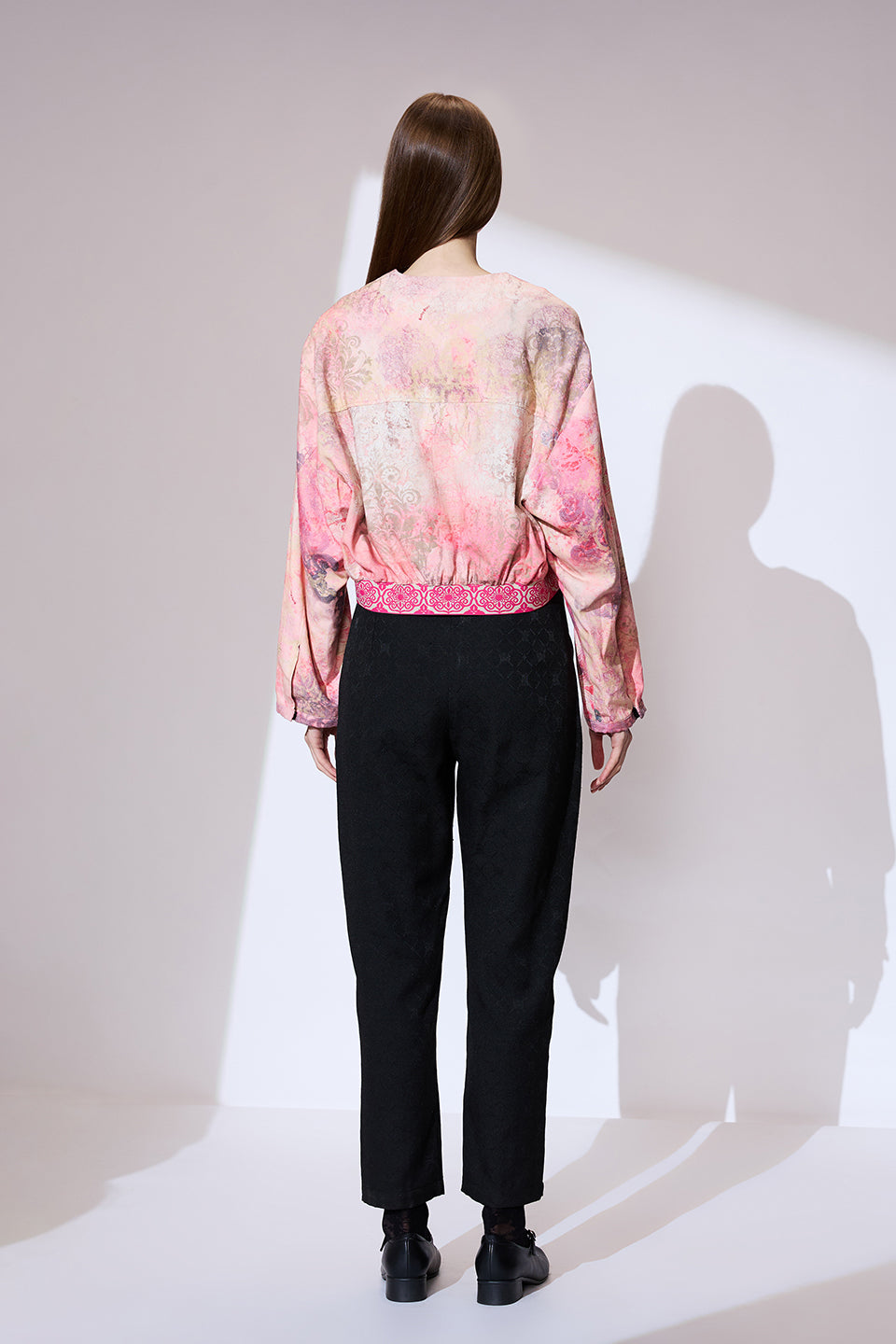 Printed bomber jacket