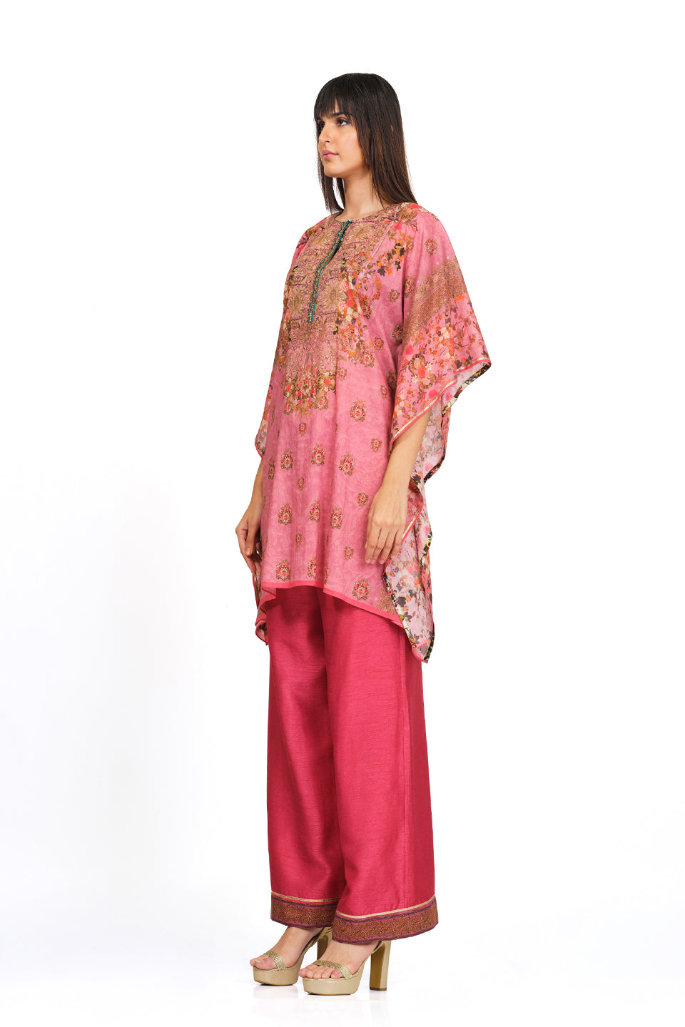 Printed cotton kaftan