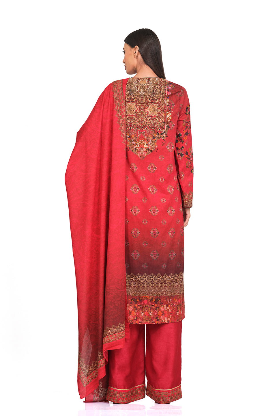Red tunic set