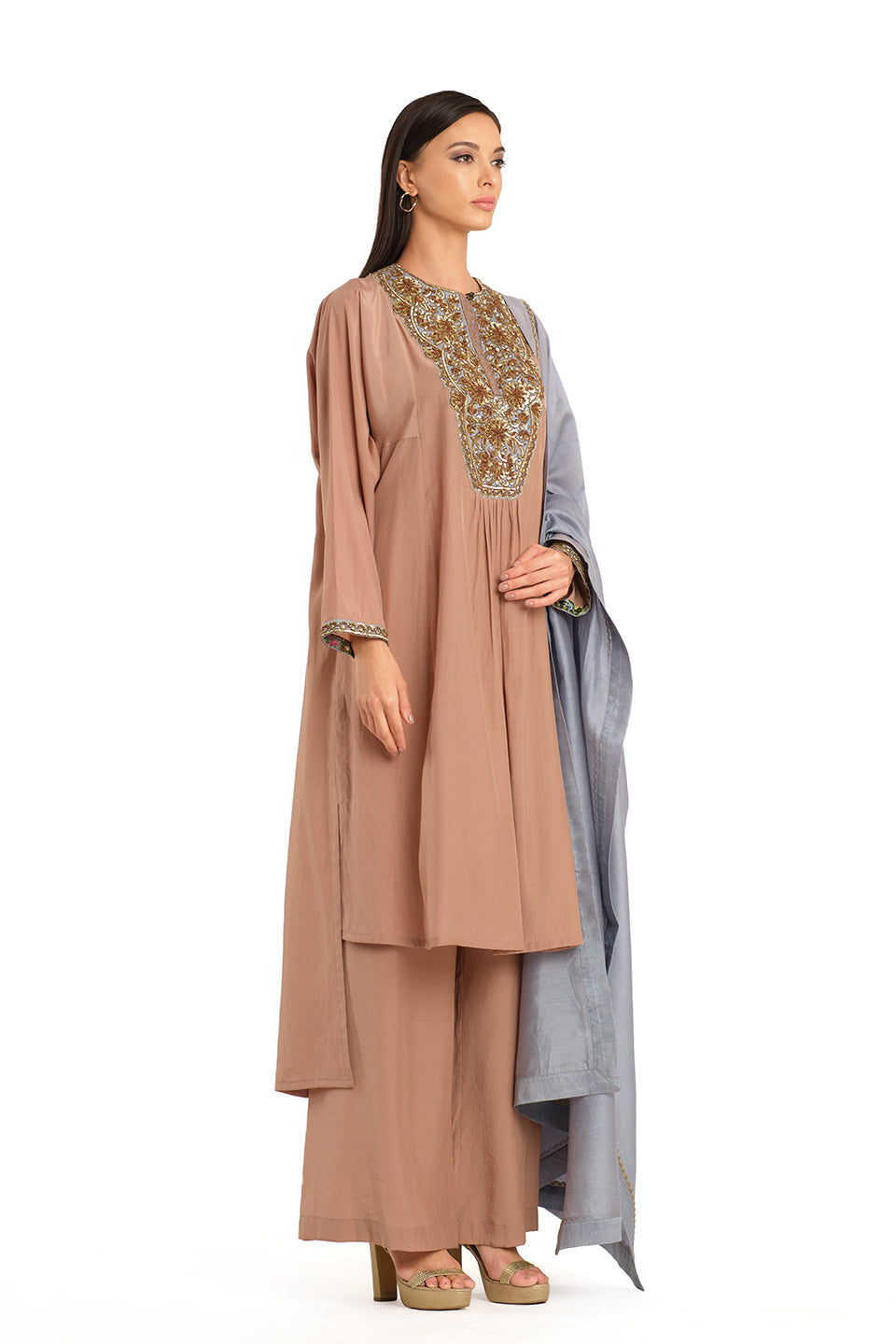 Embroidered tunic set