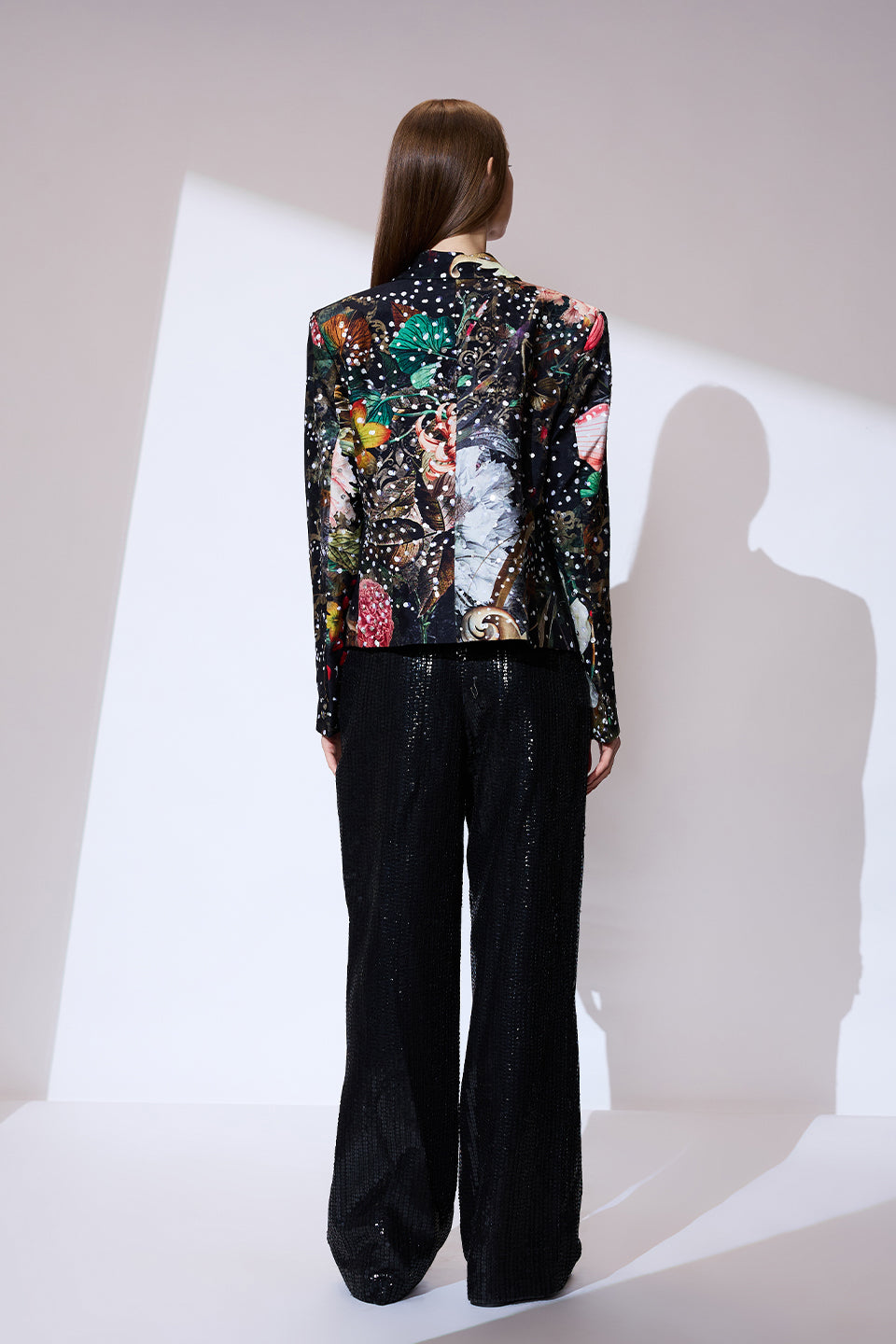 Black sequinned blazer