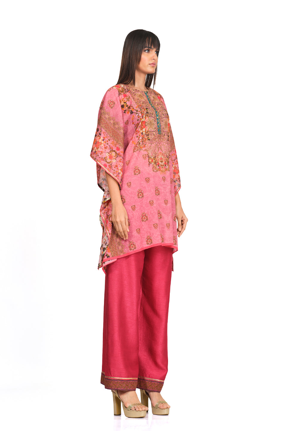 Printed cotton kaftan