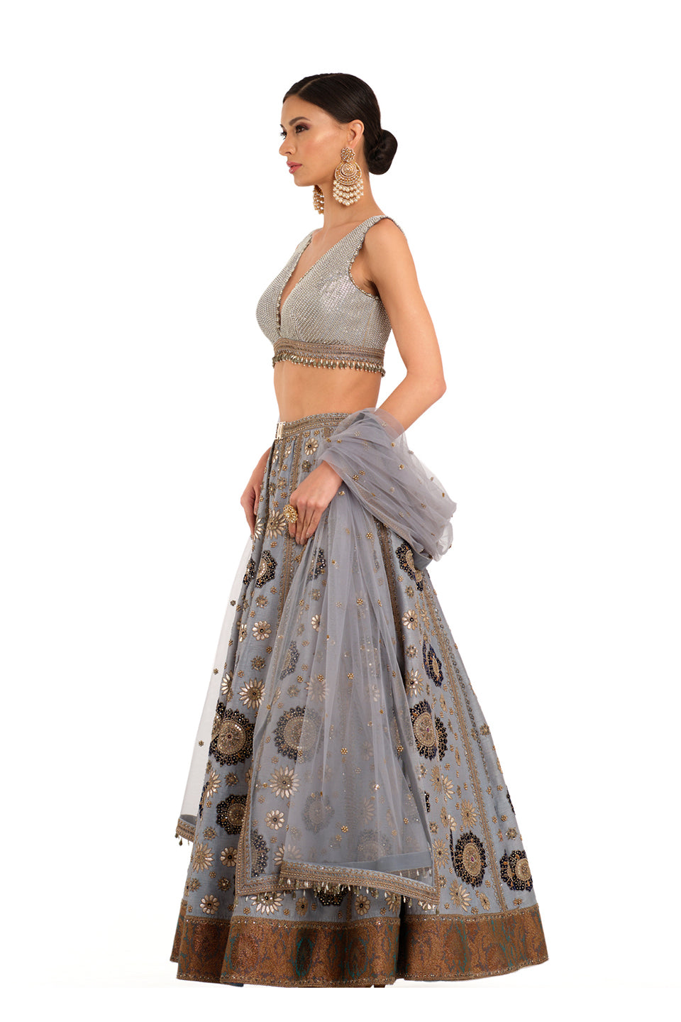 Heavy Embroidered Lehenga with Embroidered Blouse