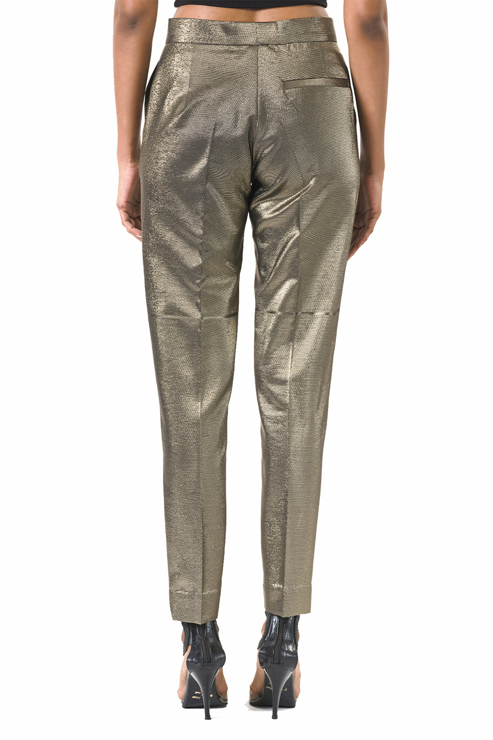 Gold Tailored fit trousers