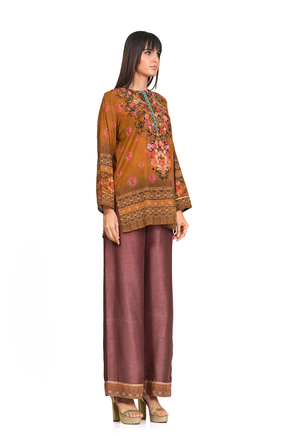 Printed cotton kaftan