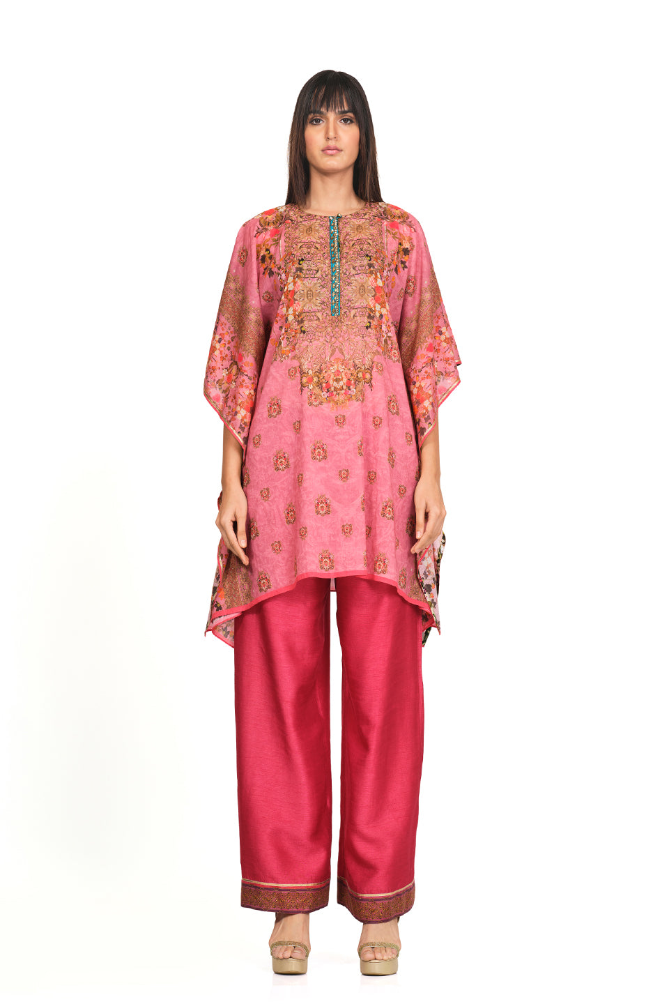 Printed cotton kaftan