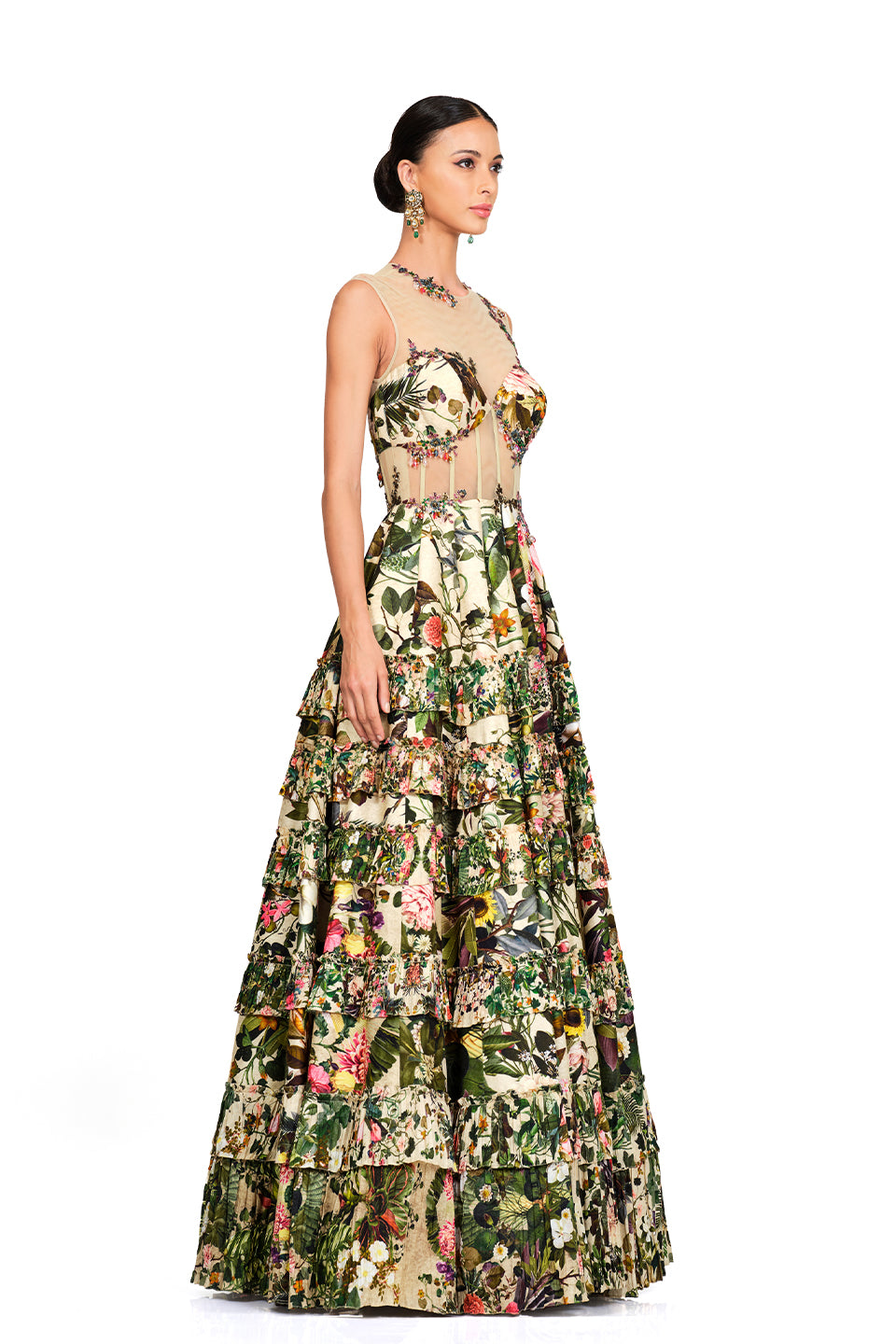 Signature printed gown