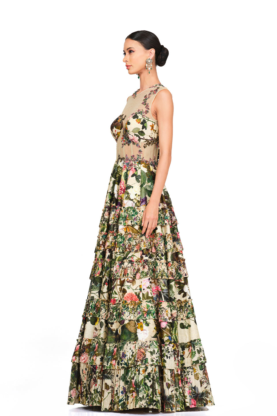 Signature printed gown