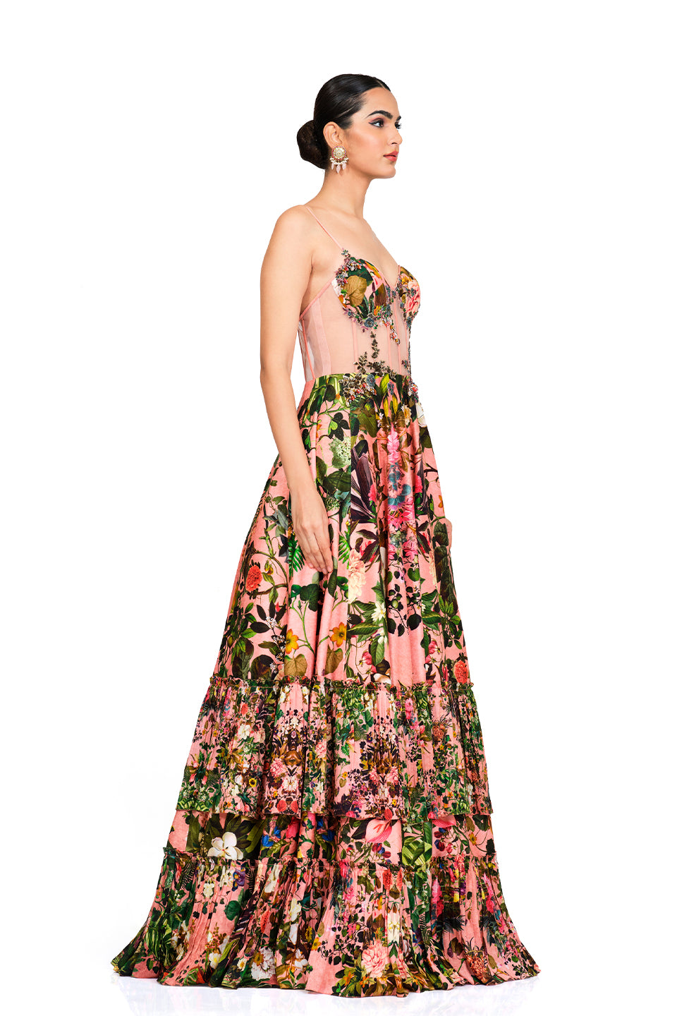 Signature printed gown