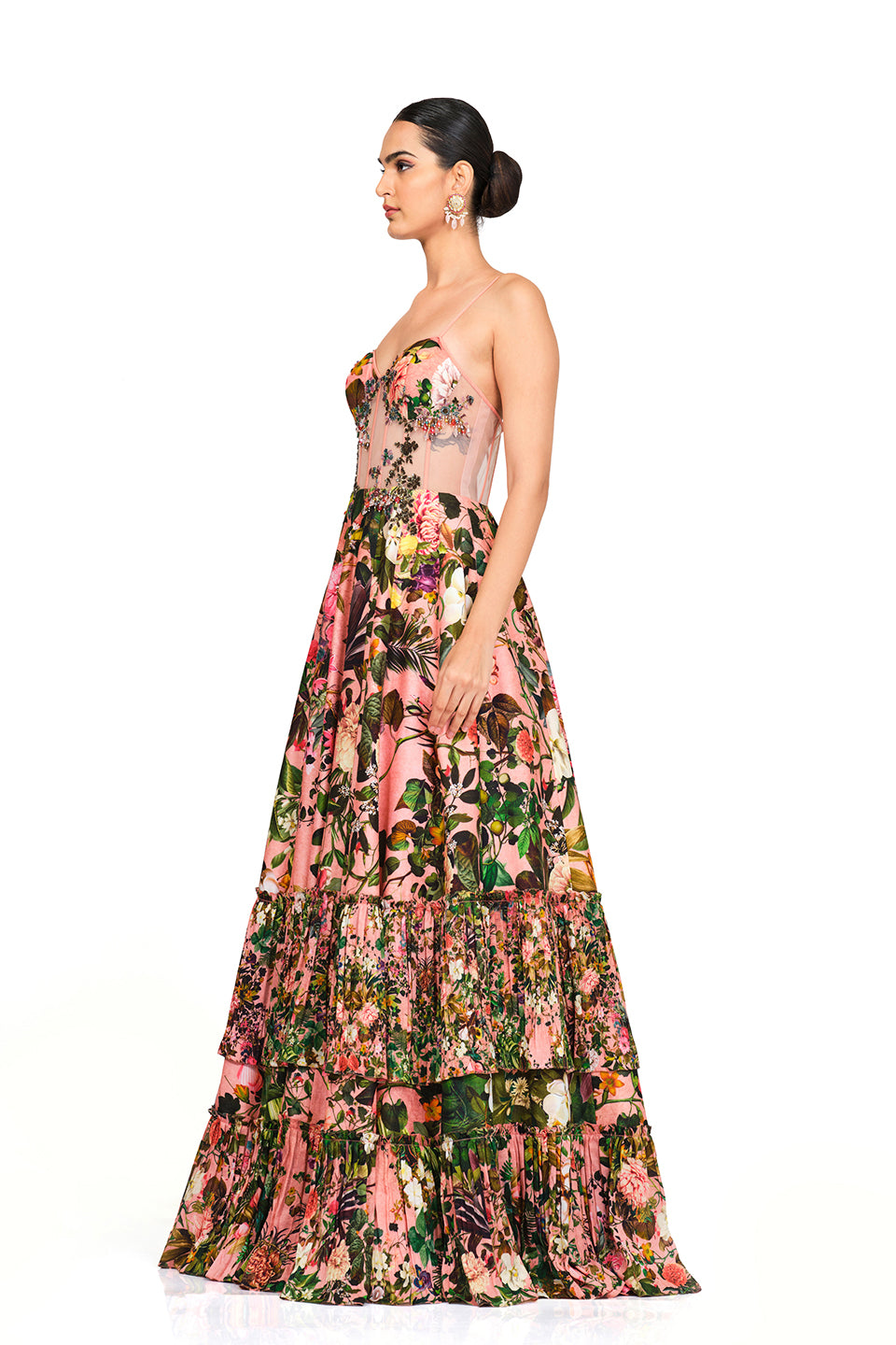 Signature printed gown