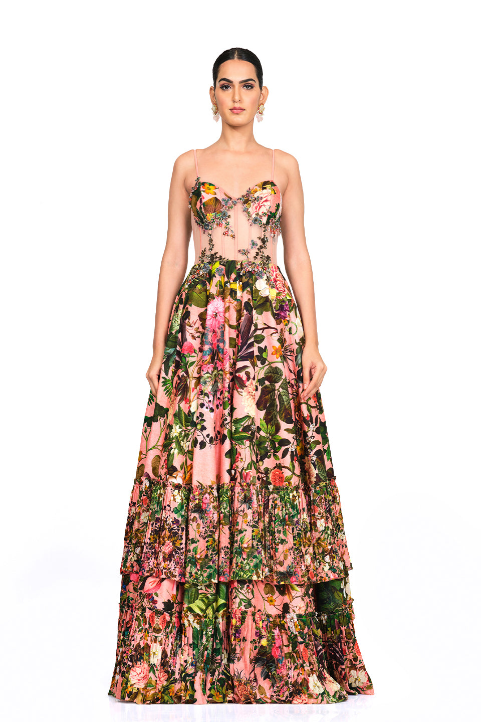 Signature printed gown