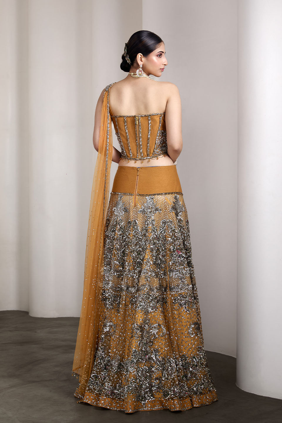 Corset fit lehenga set