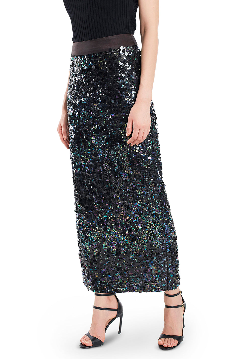 Long sequin skirt