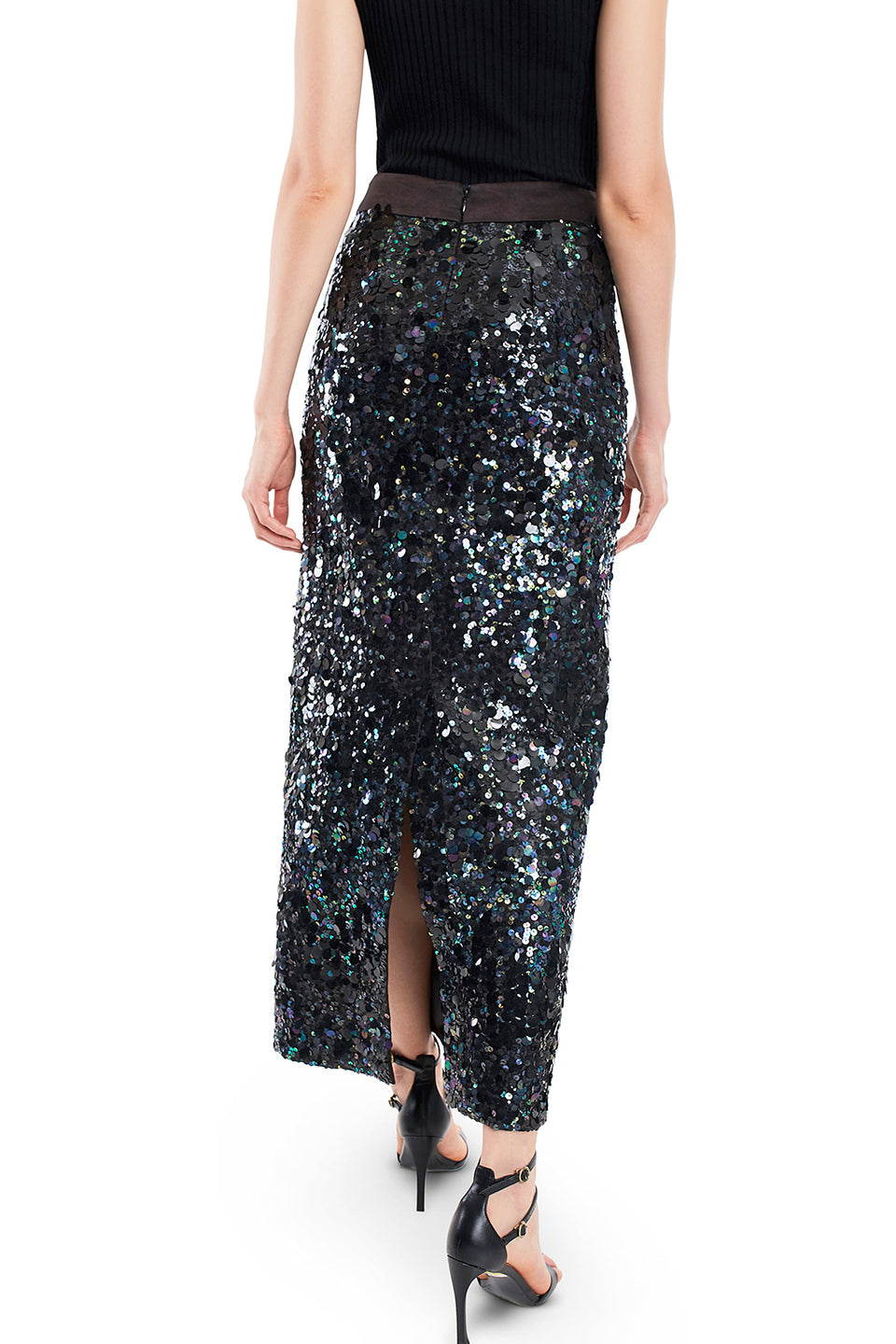 Long sequin skirt