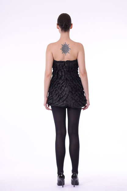 Black avant Garde  short dress
