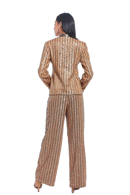 Gold sequinned blazer