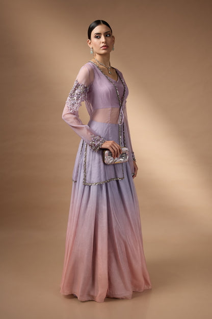 Short jacket lehenga set