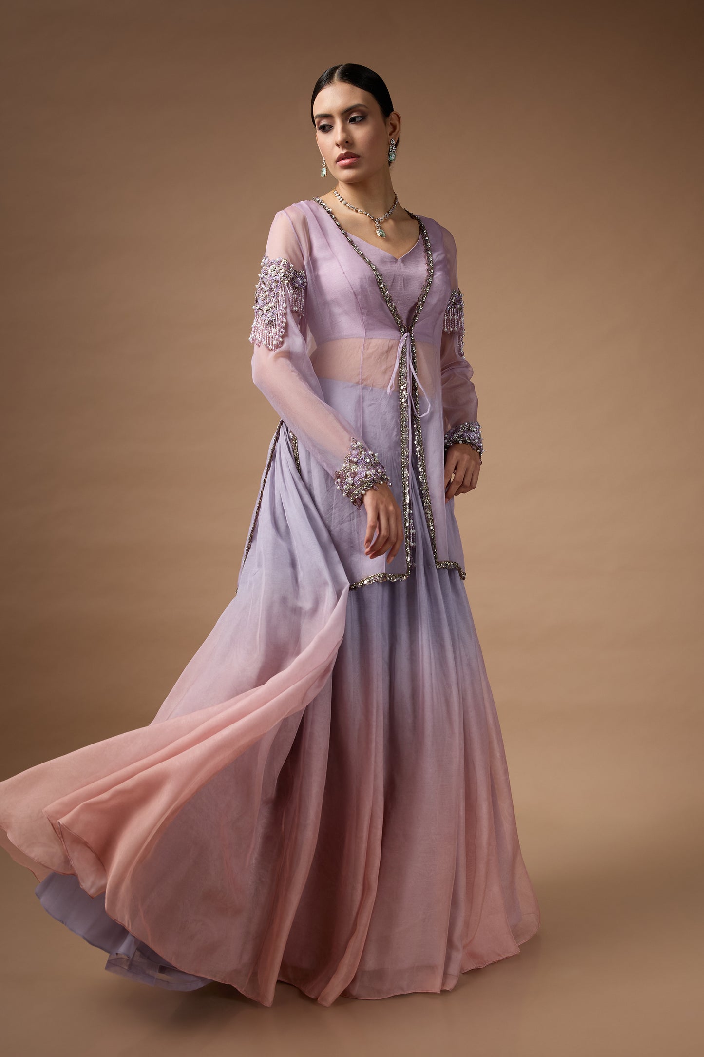 Short jacket lehenga set