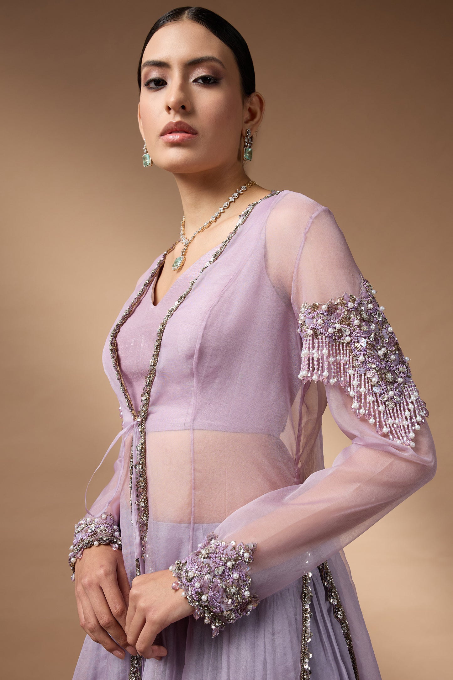 Short jacket lehenga set