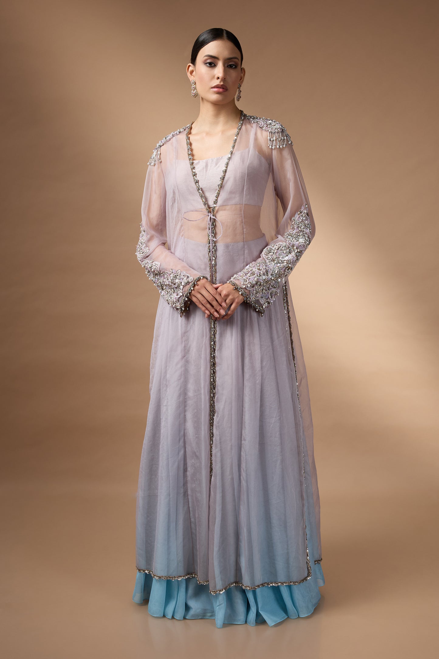 Long Jacket Lehenga Set