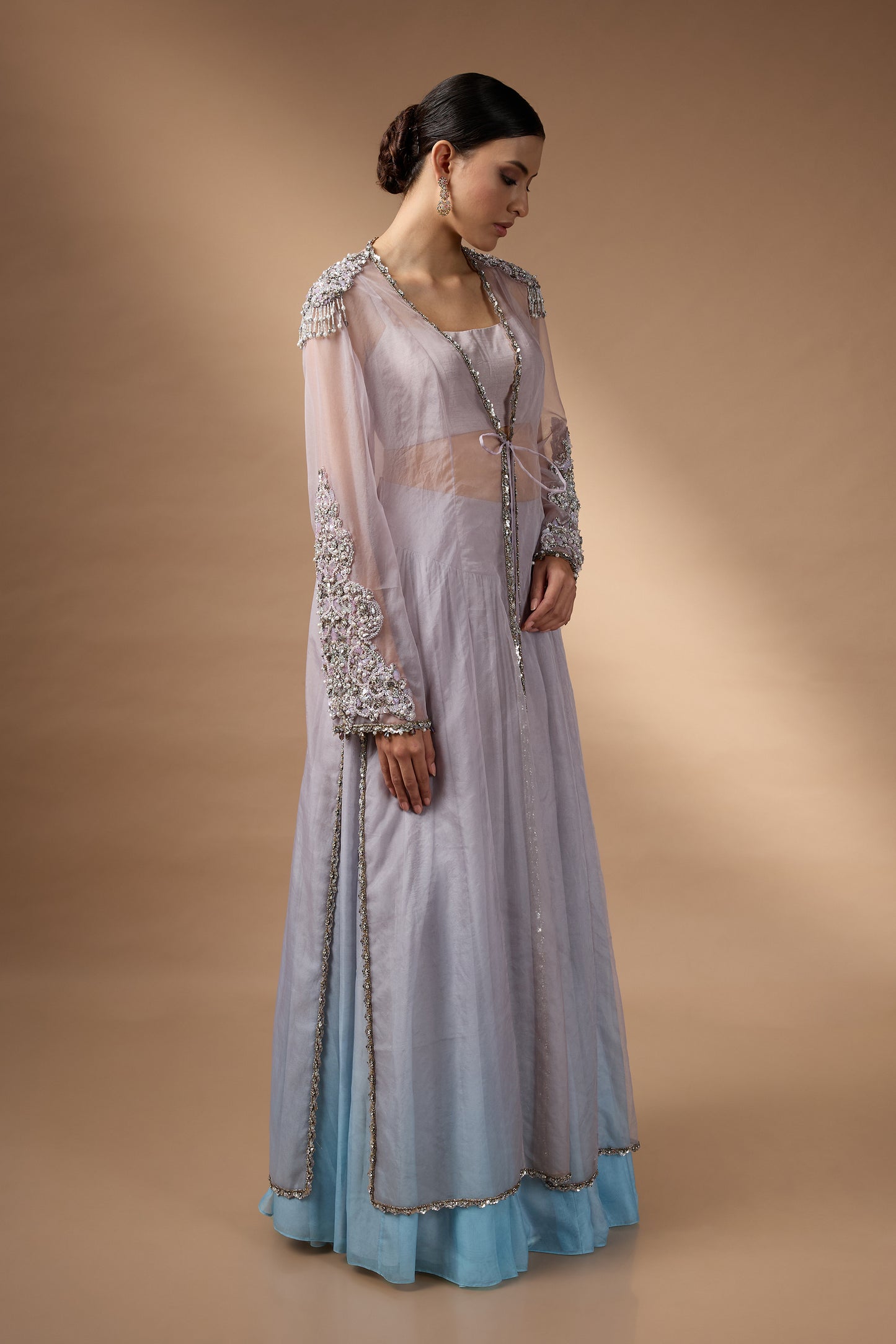 Long Jacket Lehenga Set