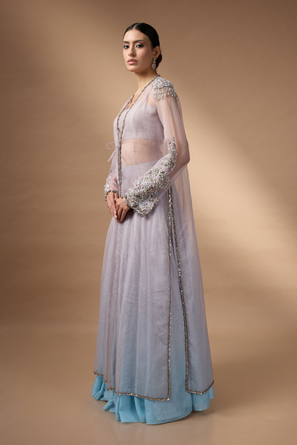 Long Jacket Lehenga Set