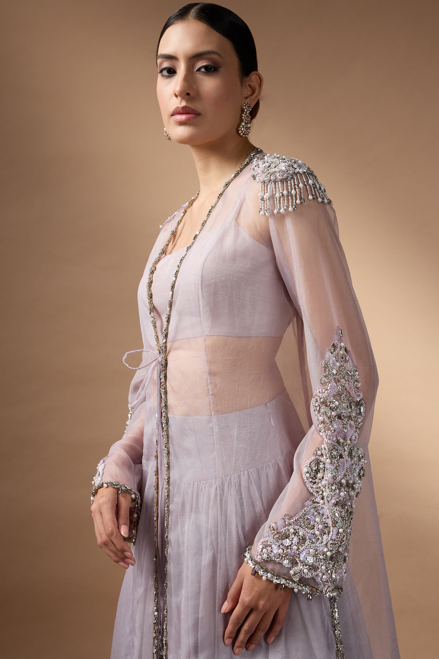 Long Jacket Lehenga Set
