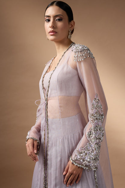 Long Jacket Lehenga Set