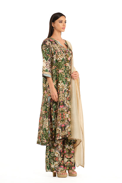 Printed tunic set