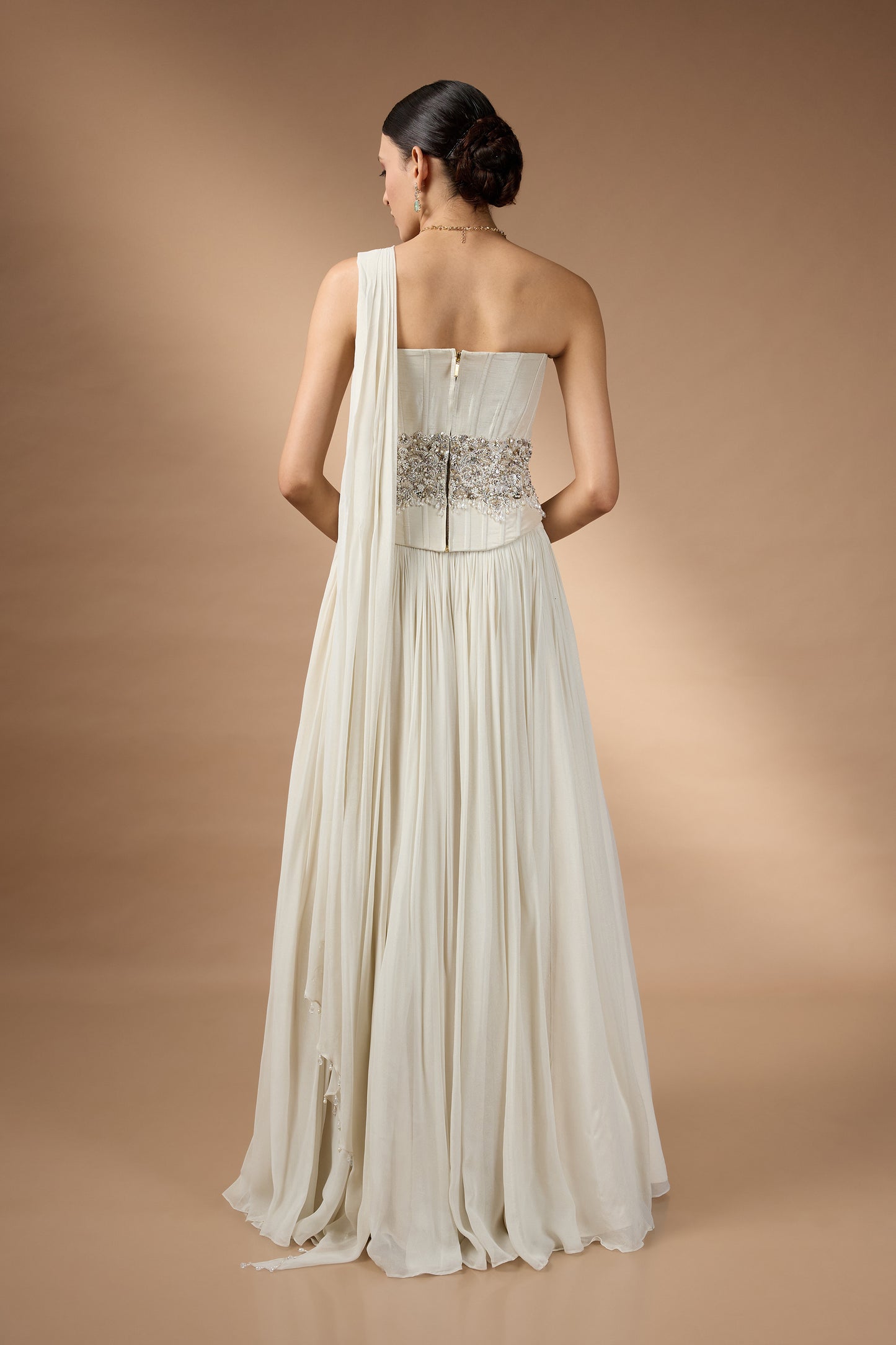 Ivroy corset fit top and skirt set