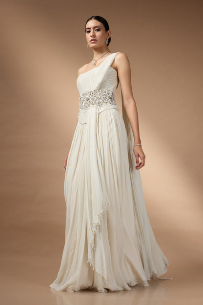 Ivroy corset fit top and skirt set