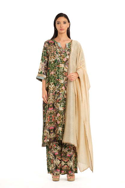 Printed tunic set
