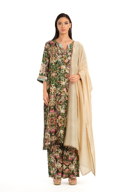 Printed tunic set