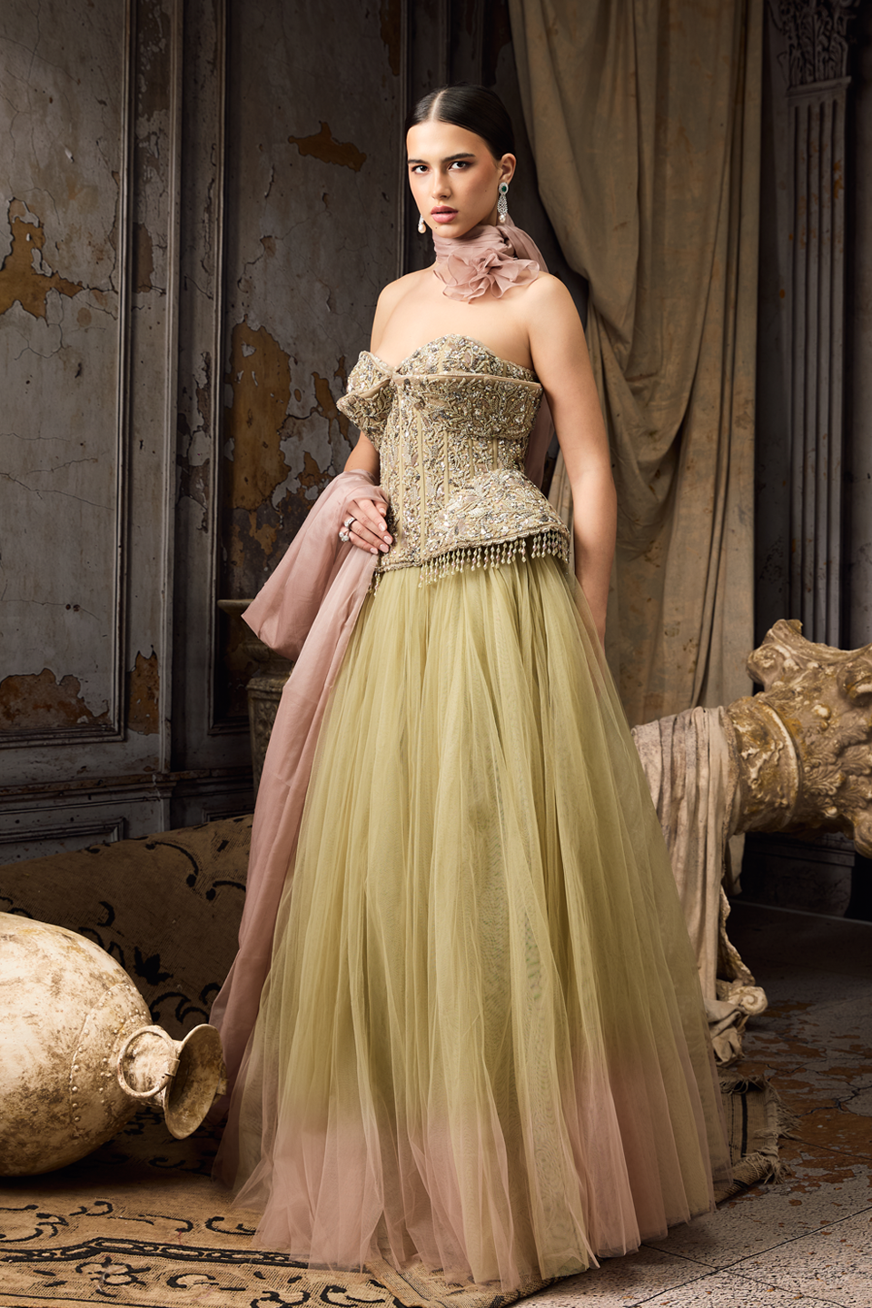 Corset Fit Lehenga Choli Set