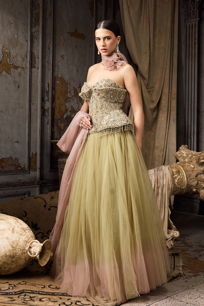 Corset Fit Lehenga Choli Set