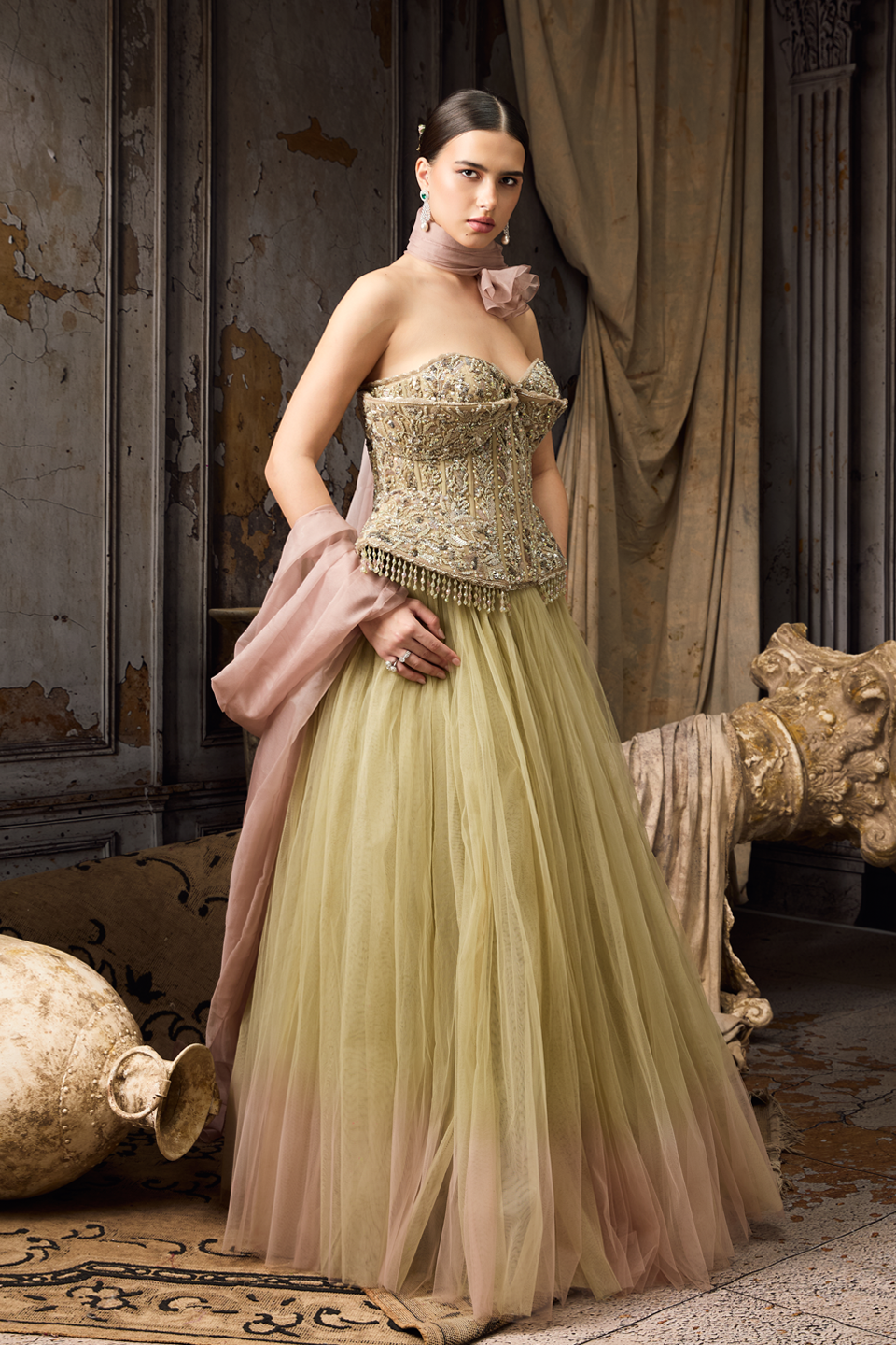 Corset Fit Lehenga Choli Set