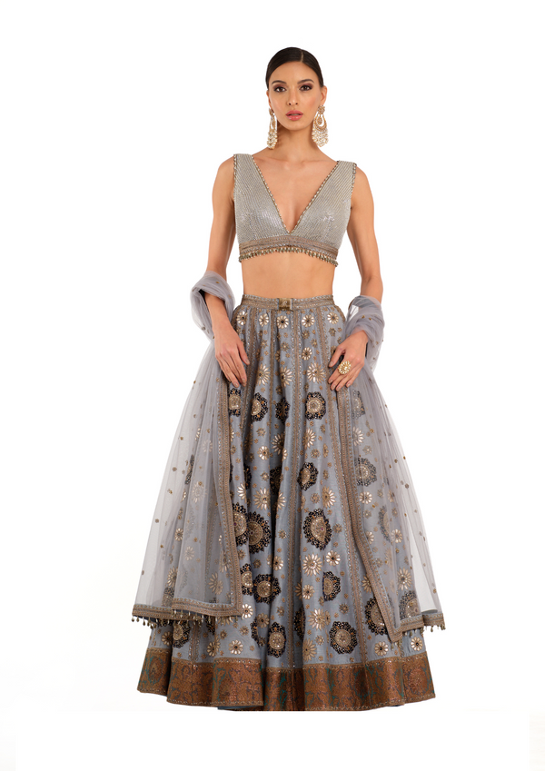 Heavy Embroidered Lehenga with Embroidered Blouse