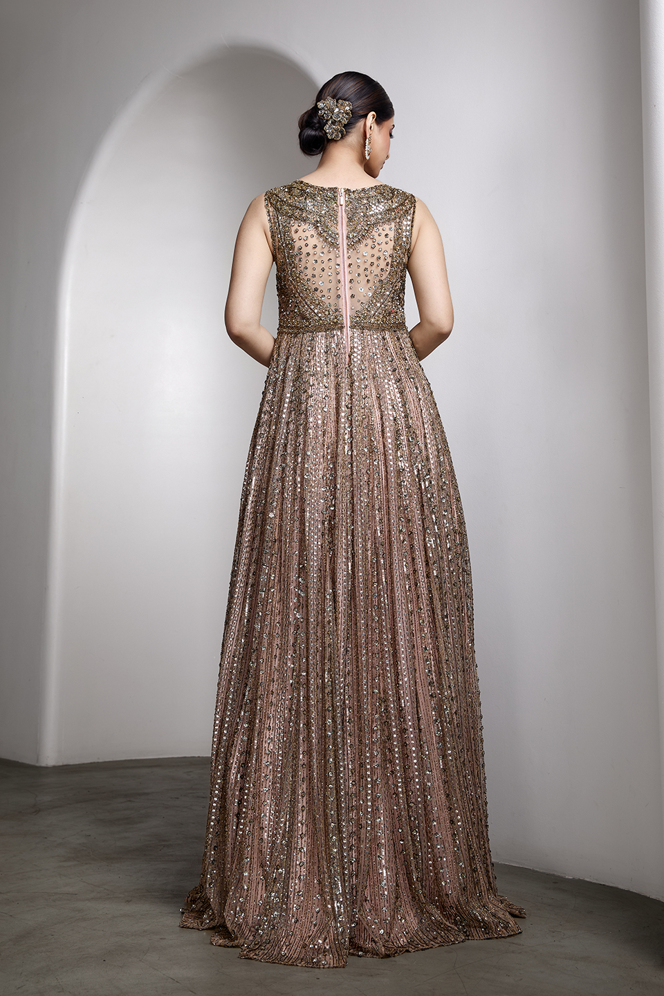 Pink Embellished Gown