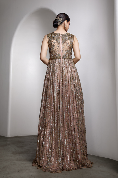 Pink Embellished Gown
