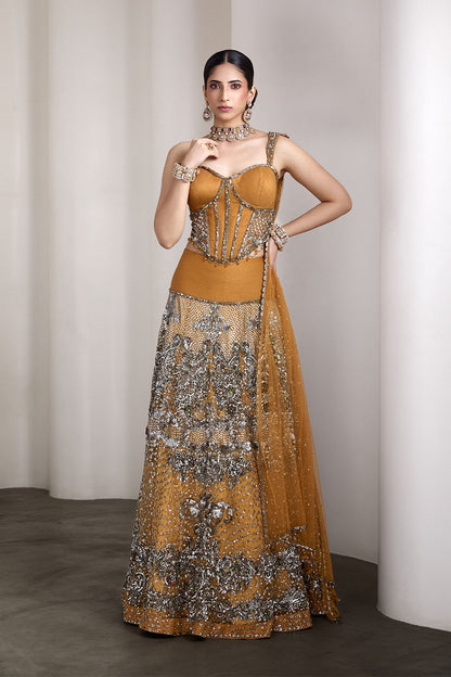 Corset fit lehenga set