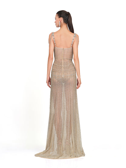 Crystal Tulle Gown.